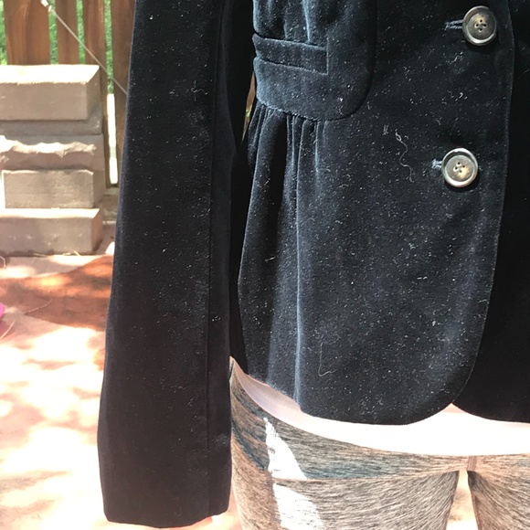 NEW J. Crew Blue Cotton Velvet Jacket - Picture 4 of 10